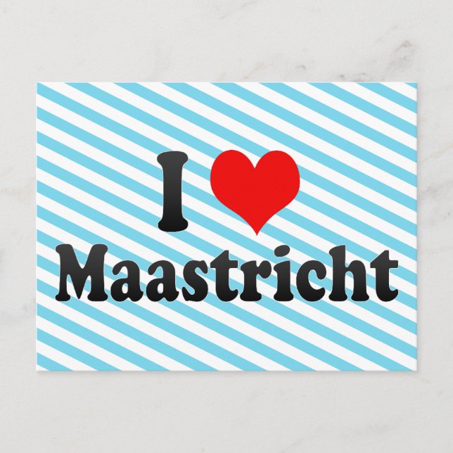 I Love Maastricht, Netherlands Postcard (Front)