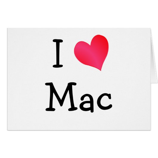 I Love Mac (Front Horizontal)