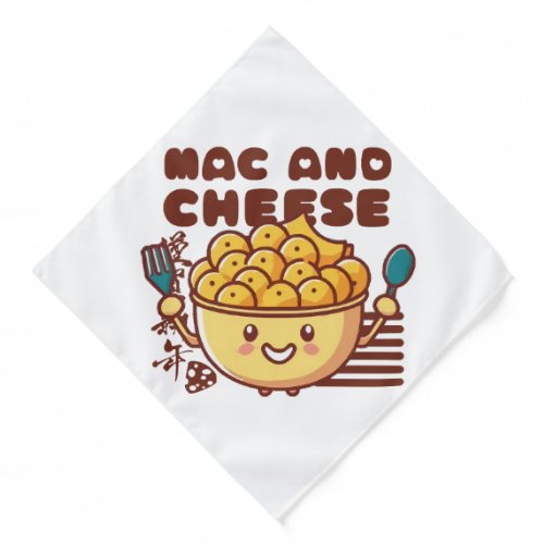 I Love Mac and Cheese Kawaii Bandana