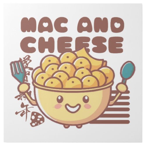 I Love Mac and Cheese Kawaii Gallery Wrap