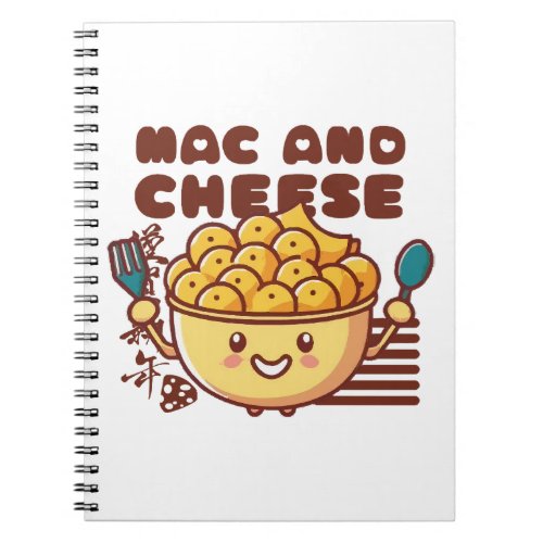 I Love Mac and Cheese Kawaii Notebook