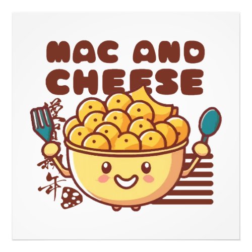 I Love Mac and Cheese Kawaii Photo Print
