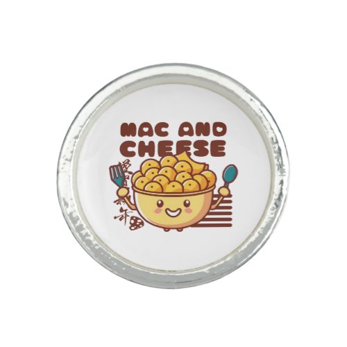 I Love Mac and Cheese Kawaii Ring