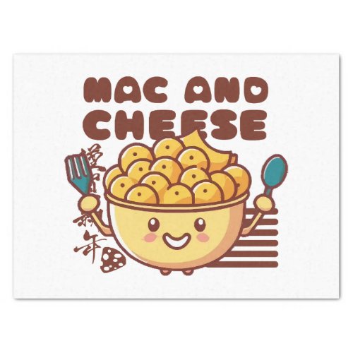 I Love Mac and Cheese Kawaii Tissue Paper