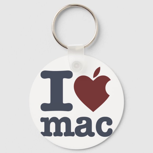 I Love Mac Keychain (Front)