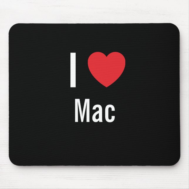 I love Mac Mouse Pad (Front)