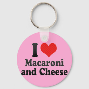 I Love Macaroni+and Cheese Keychain