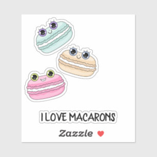 I Love Macarons Sticker