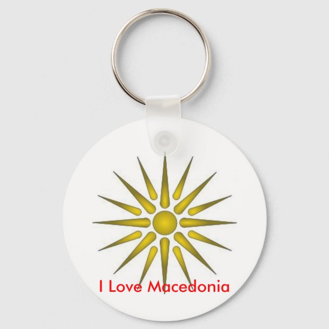 I love Macedonia Keychain (Front)