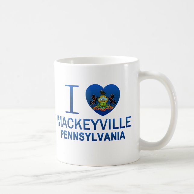 I Love Mackeyville, PA Coffee Mug (Right)