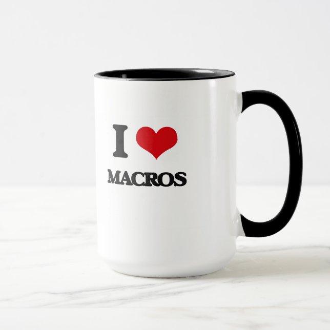 I Love Macros Mug (Right)