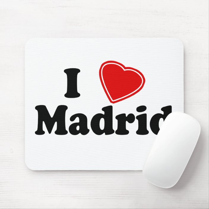 I Love Madrid Mouse Pad