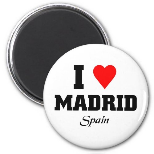 I love Madrid Spain Magnet