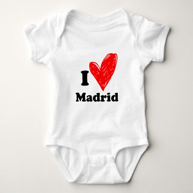 I love Madrid T-Shirt Baby Bodysuit (Front)