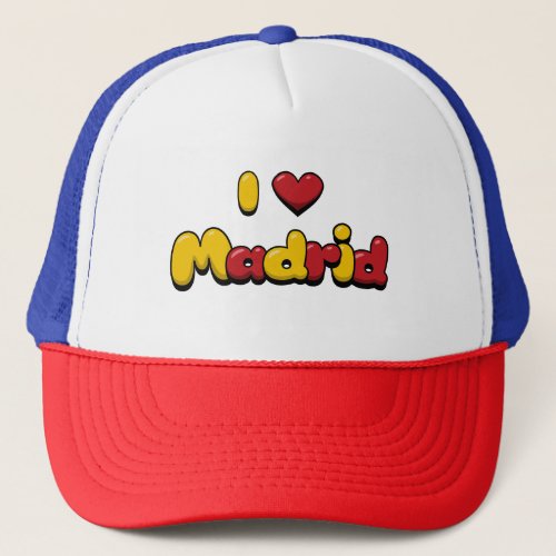 I Love Madrid Trucker Hat