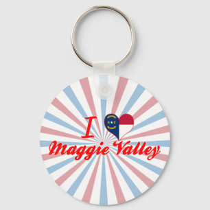 I Love Maggie Valley, North Carolina Keychain