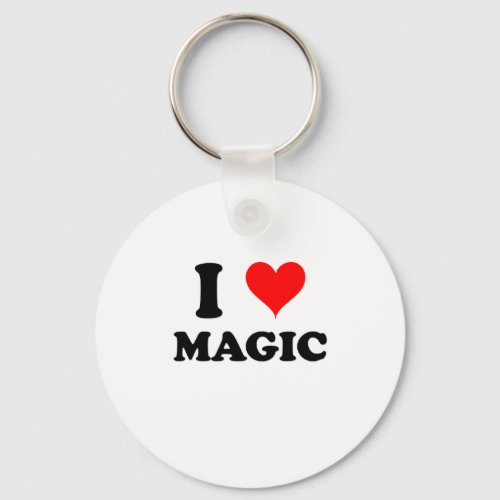 I Love Magic Keychain