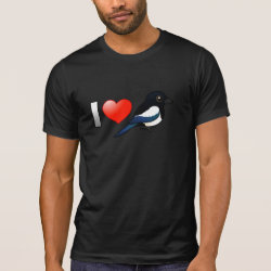 I Love Magpies Men's Alternative Apparel Basic Crew Neck T-Shirt