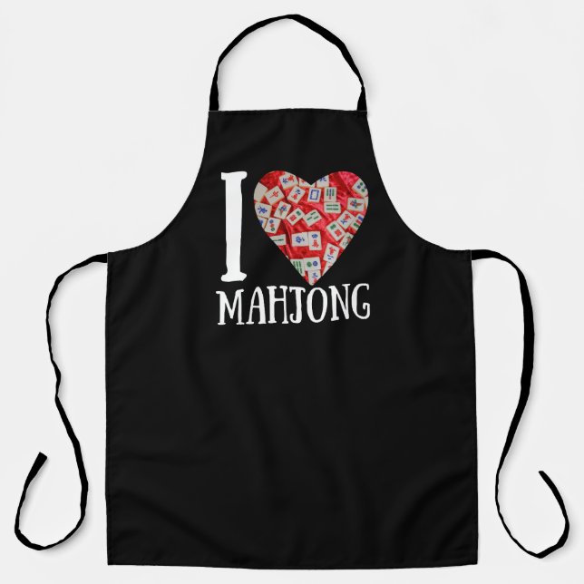 I love mahjong apron (Front)
