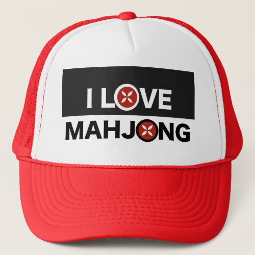 I Love Mahjong Its My Bag Trucker Hat