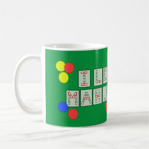 I Love Mahjong - Lettered Tiles Coffee Mug