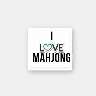 I love Mahjong Sticker