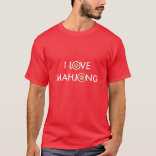 I Love Mahjong -Wheel Replaces O T-Shirt