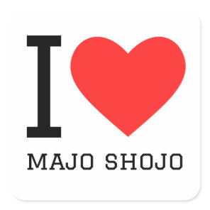 I love maho shojo square sticker
