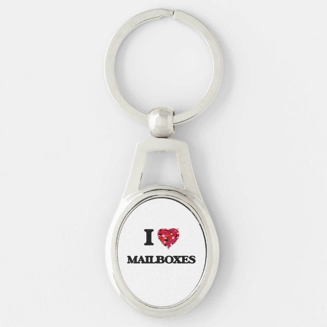 I Love Mailboxes Keychain (Front)