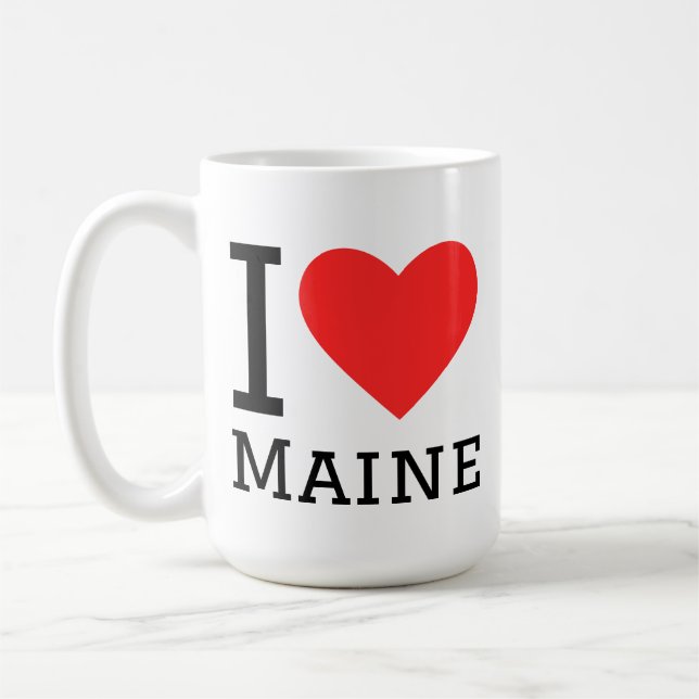 I love maine  coffee mug (Left)