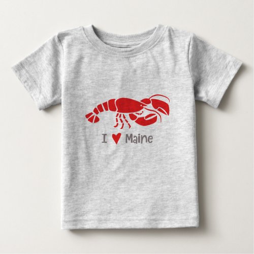I love Maine Lobster Baby T_Shirt