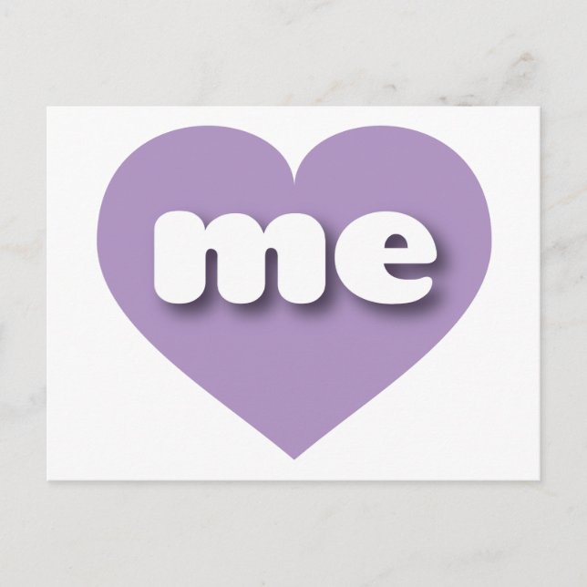 I love Maine - me lavender heart  Postcard (Front)