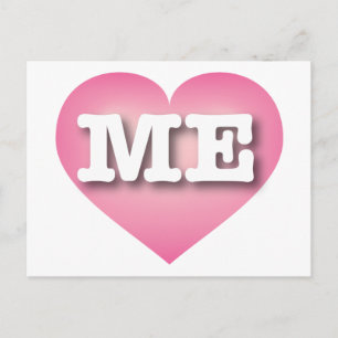 I love Maine - ME pink fade heart Postcard