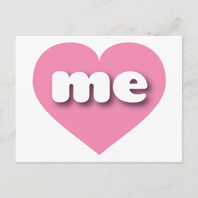 I love Maine - me pink heart Postcard (Front)