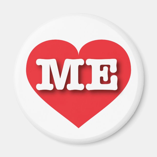 I love Maine - ME red heart  Magnet (Front)