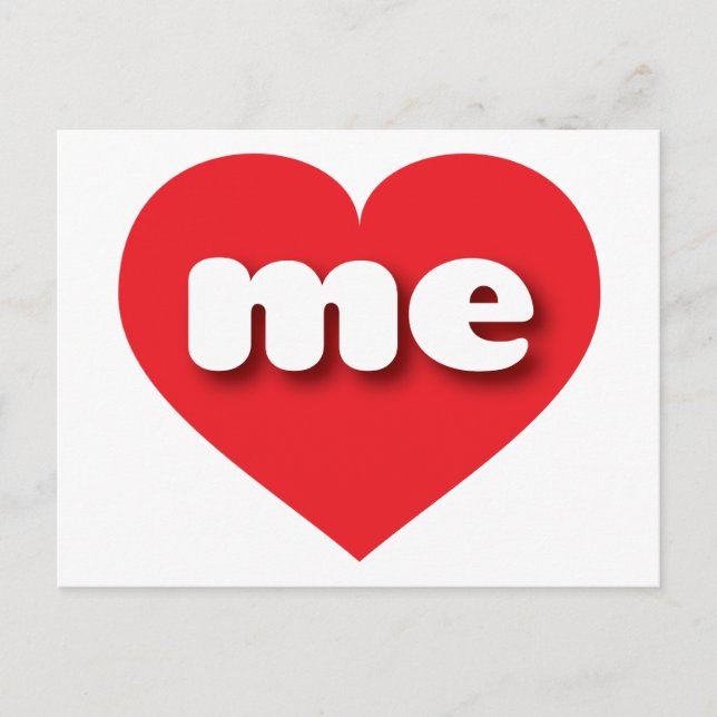 I love Maine - me red heart Postcard (Front)