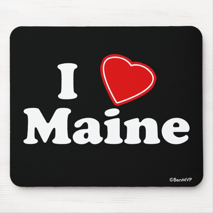 I Love Maine Mousepad