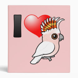 I Love Major Mitchell's Cockatoos Avery Signature Binder 8.5x11