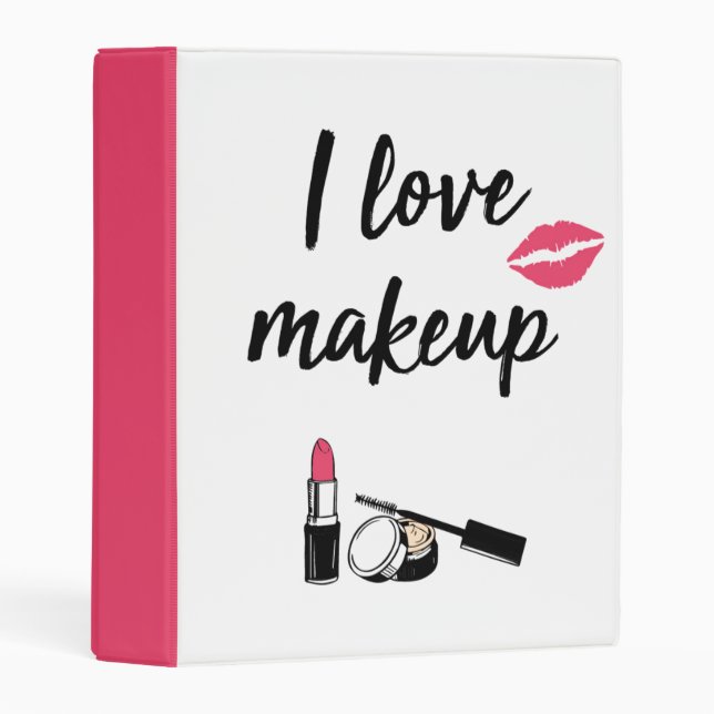 I Love Makeup Mini Binder (Front/Spine)