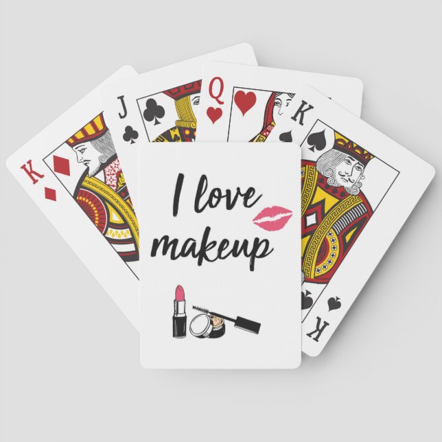 I Love Makeup Poker Cards (Back)