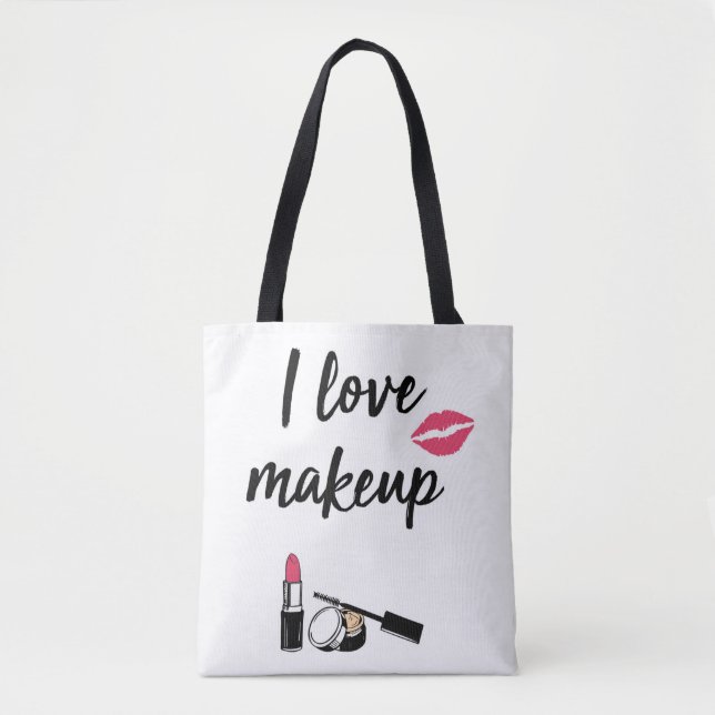 I Love Makeup Tote Bag (Front)
