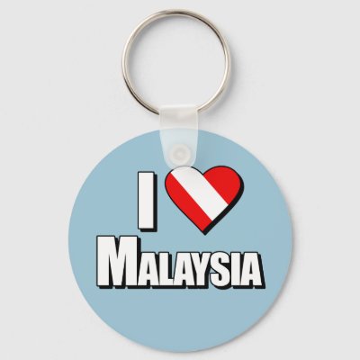 I Love Malaysia Diving Keychain