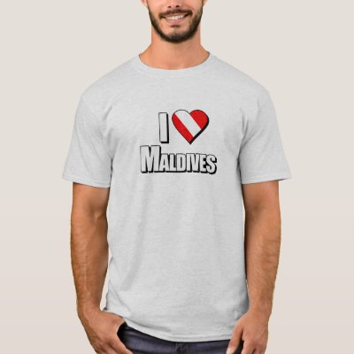 I Love Maldives Diving T-Shirt