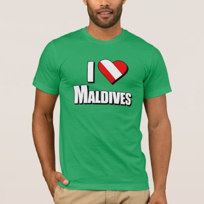 I Love Maldives Diving T-Shirt