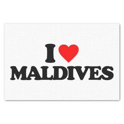 I LOVE MALDIVES TISSUE PAPER