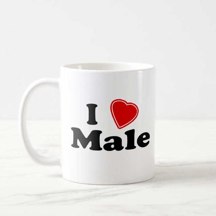 I Love Male Coffee Mug
