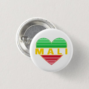 I Love Mali, Malian Heart Button