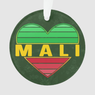 I Love Mali, Malian Heart Ornament