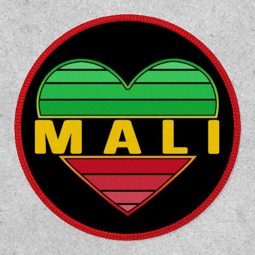 I Love Mali Malian Heart Patch