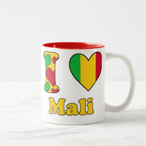 I love Mali Two_Tone Coffee Mug